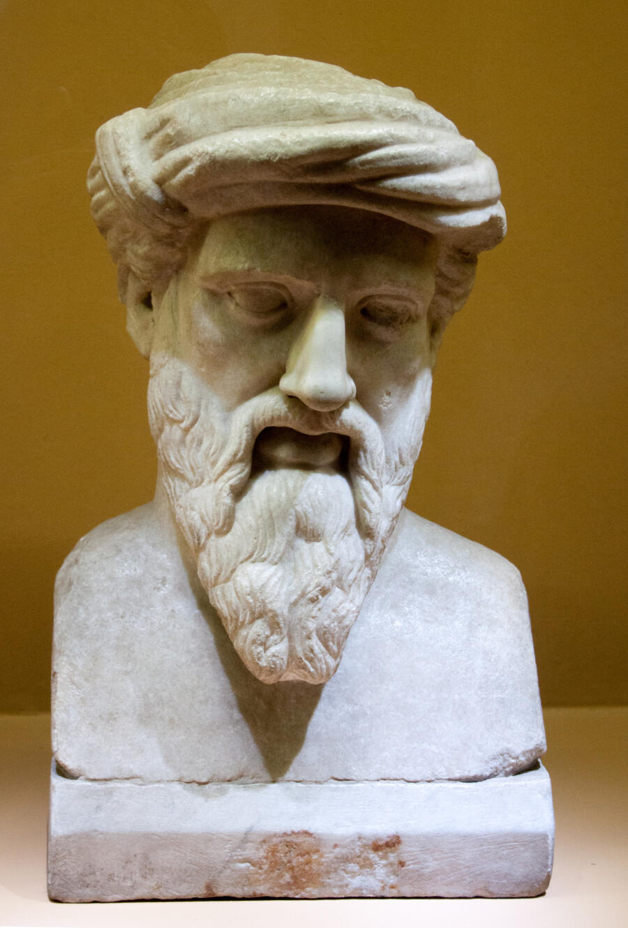Bust of Pythagoras in herma Museums of the Capitole (inv. MC0594), Szilas / Wikimedia Commons CC0