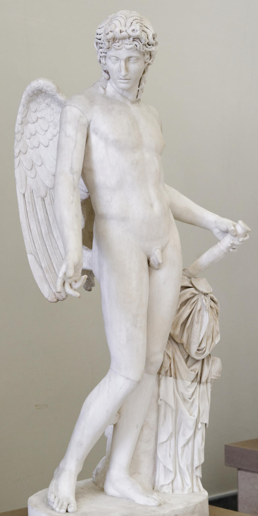 Eros Farnese of the Centocelle type, National Archaeological Museums of Naples, Marie-Lan Nguyen / Wikimedia Commons CC BY